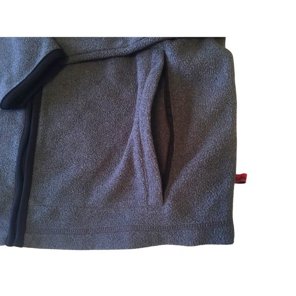 Northern Reflections Fleece Full Zip Pockets Gray Red Medium - Picture 5 of 7